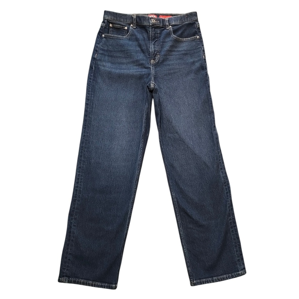 Spanx Mid-Rise 90s Straight Leg Jeans 360 Panel Tummy Control Denim Large Tall - Picture 2 of 7